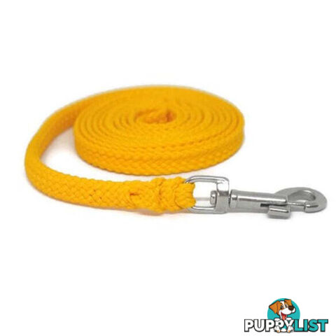 1.8m to 10m Long Dog Lead No Stitching Tough Yarnix 10mm Wide - YNXLD10-1.8-RD-BR