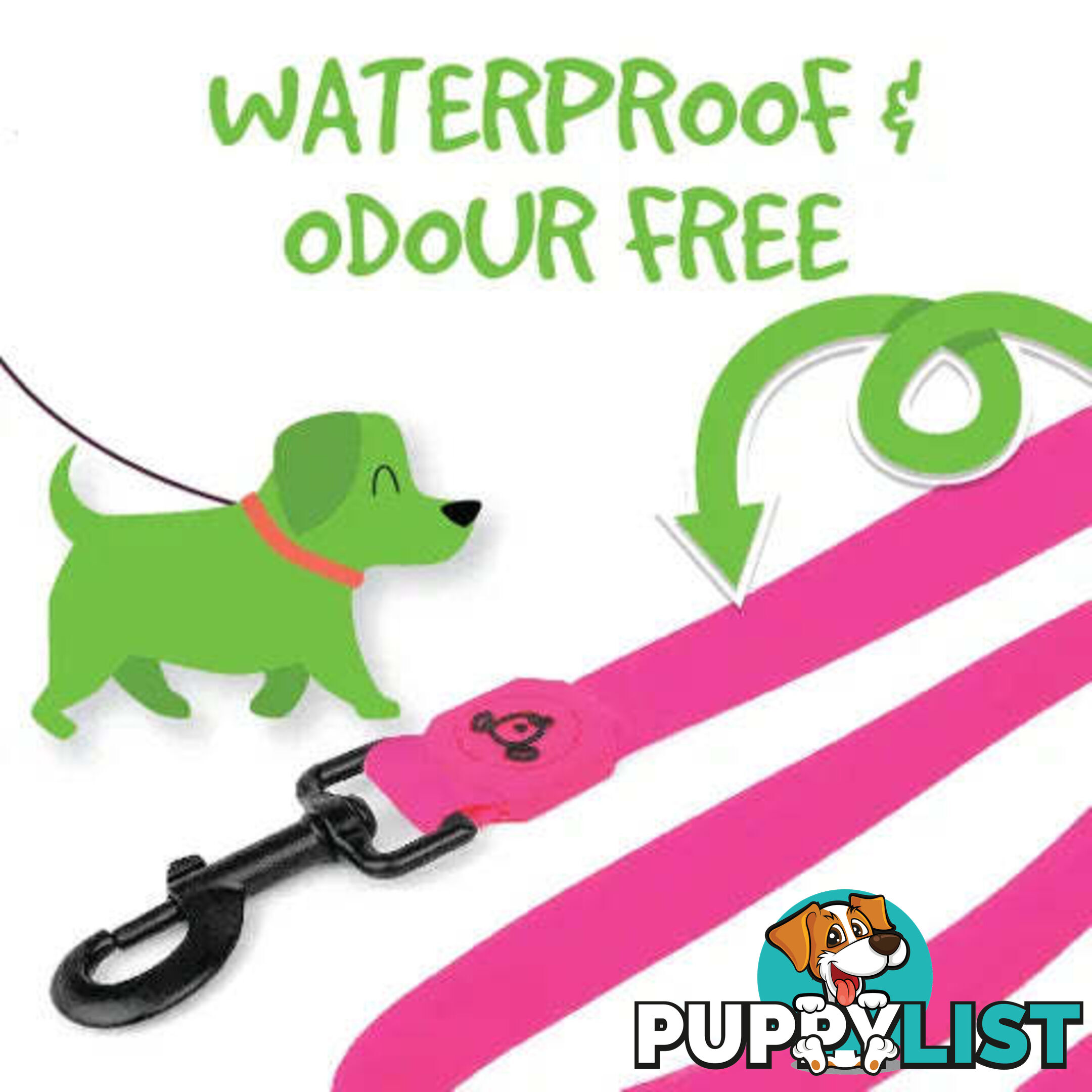 WATERPROOF DOG LEASH - BAINBRIDGE - BB-A7276-BLK