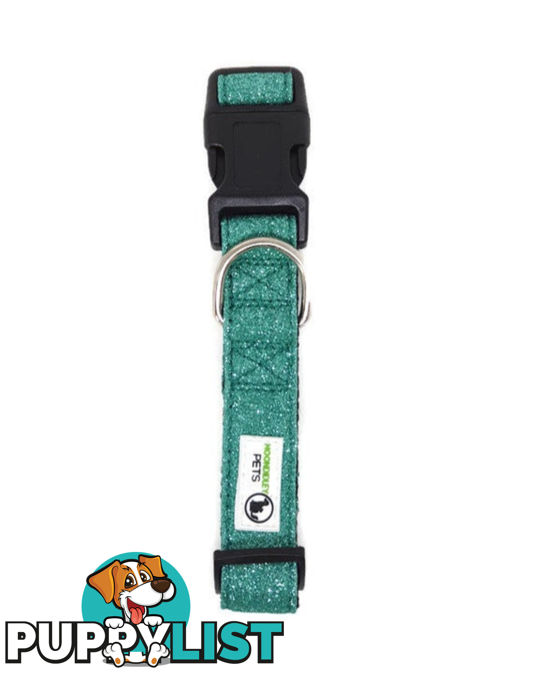 Bling Glitter Overlay Nylon Collar - Breakaway Buckle - Moondidley Pets - MDPCOLBLILHPNK