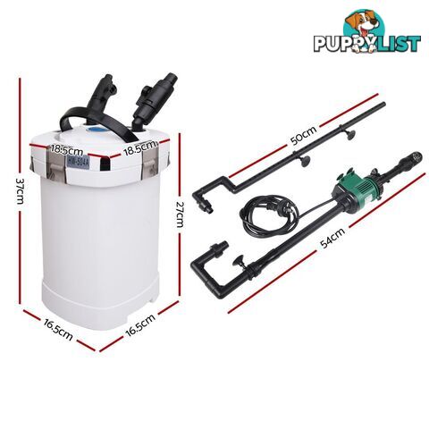 Giantz Aquarium Filter Fish Tank External Canister Water Pump 1250L/H - AQ-FP-HW1250L