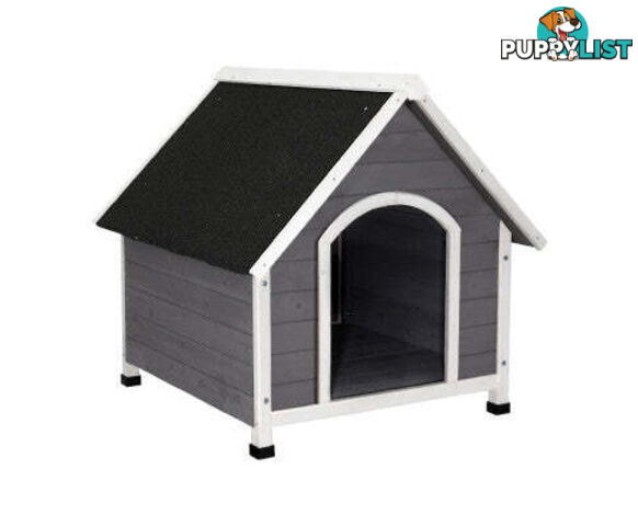 i.Pet Dog Kennel House Wooden Outdoor Indoor Puppy Pet House Weatherproof - PET-GT-DH3M-GW