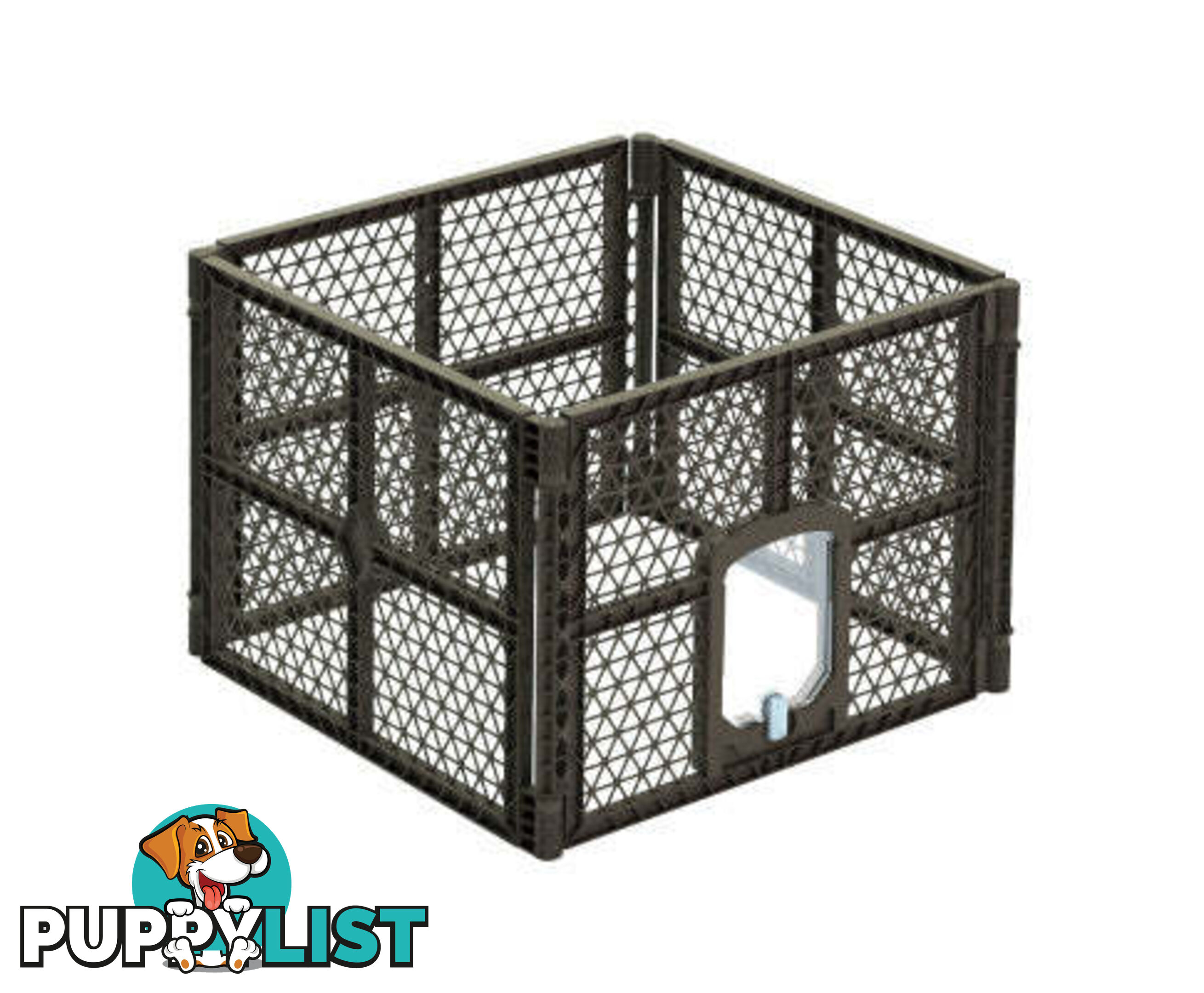 i.Pet Pet Dog Playpen Enclosure Panel Fence Puppy Cage Plastic Play Pen Foldable - PET-DOGPLAYPEN-PL-6-BR