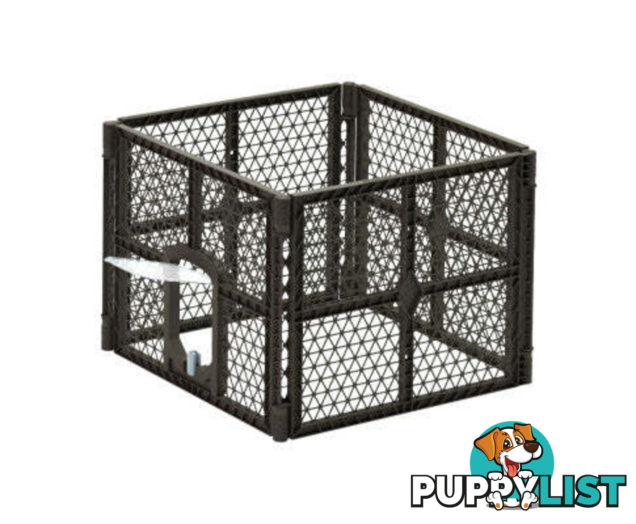 i.Pet Pet Dog Playpen Enclosure Panel Fence Puppy Cage Plastic Play Pen Foldable - PET-DOGPLAYPEN-PL-6-BR