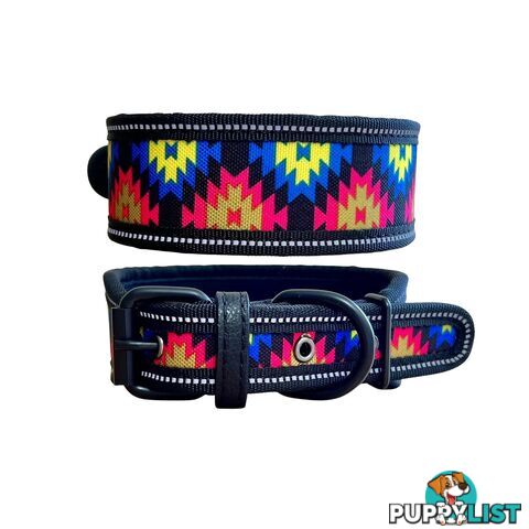Thick Neoprene Dog Collar - Hand Made by The Bark Side - TBSNEOLGEGEOM