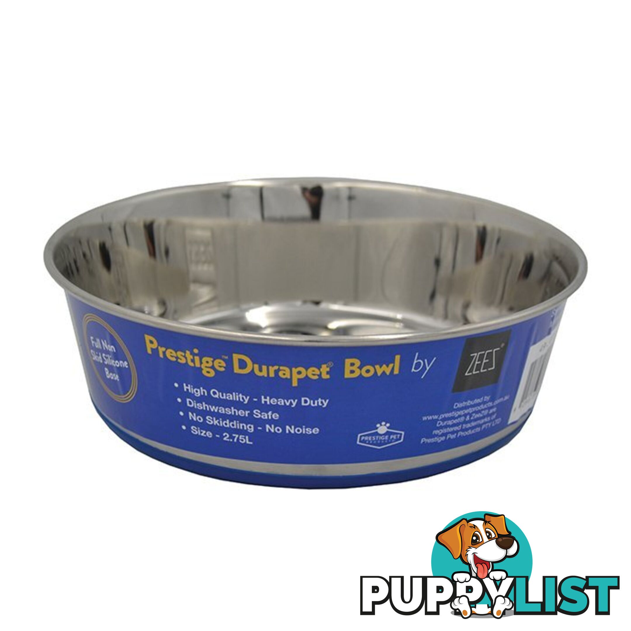 DuraPet Premium Stainless Steel Pet Bowl - Prestige - PPP-49-8004