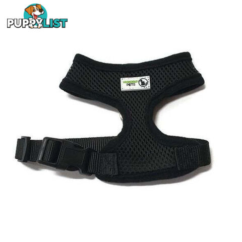 Pet Harness Soft Air Mesh Padded Adjustable  - Moondidley Pets - MDPHARMESXLPNK
