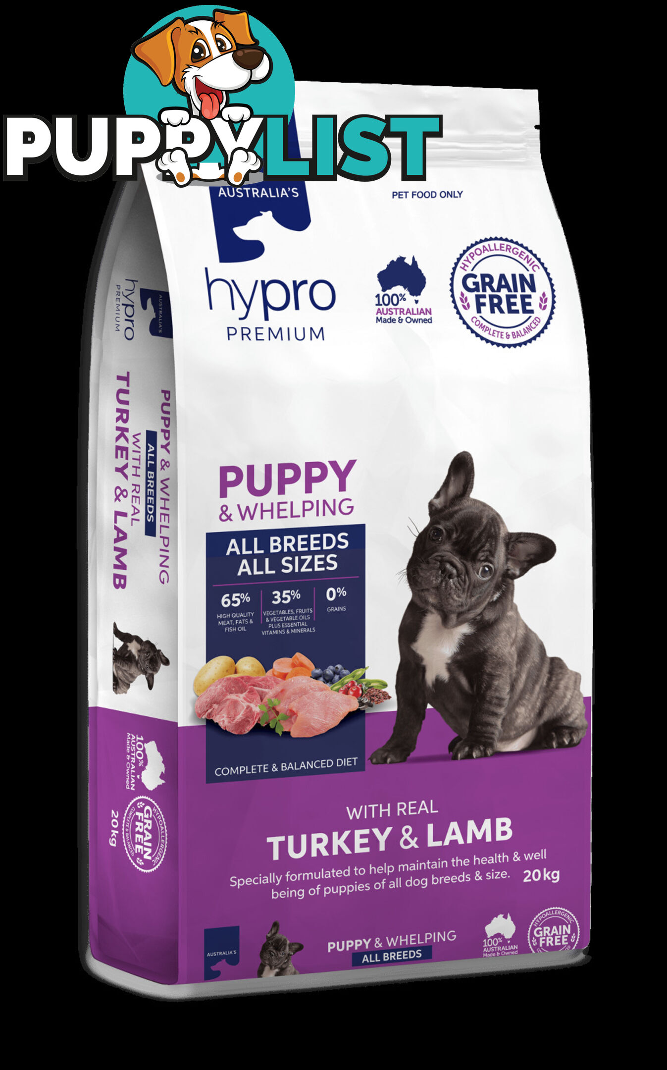 Premium Dog Food Grain Free - Hypro Premium - HPPUP2.5
