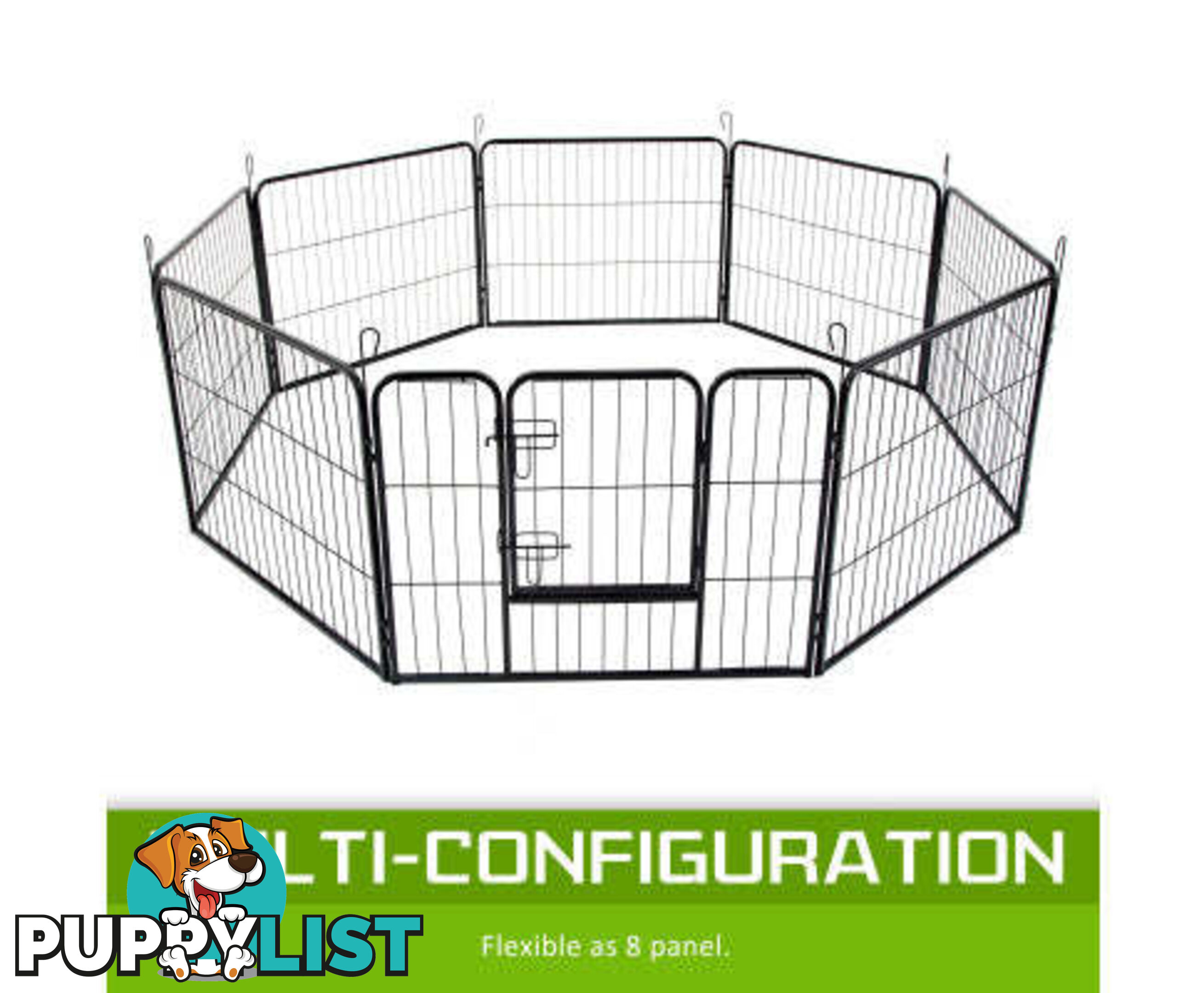 Paw Mate Pet Playpen Heavy Duty 8 Panel Foldable Dog Exercise Enclosure Fence Cage - V274-PET-PP30S