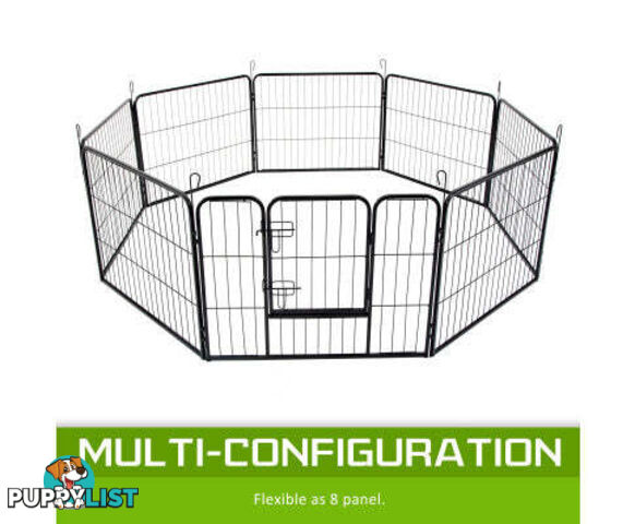 Paw Mate Pet Playpen Heavy Duty 8 Panel Foldable Dog Exercise Enclosure Fence Cage - V274-PET-PP30S