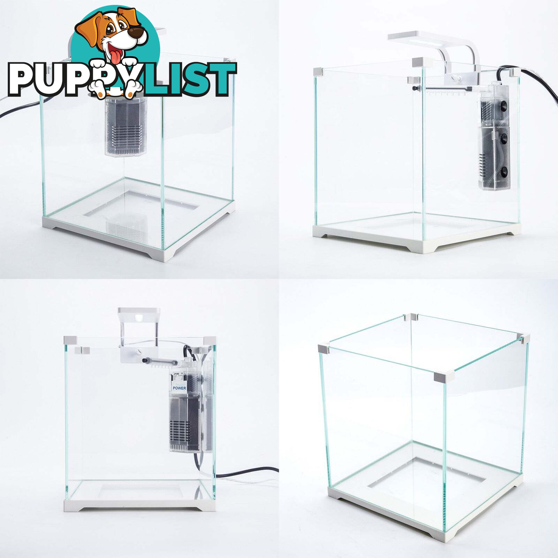Aquarium Starfire Glass Fish Tank Set Filter Pump 16L - V274-AQ-FT16L