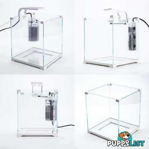 Aquarium Starfire Glass Fish Tank Set Filter Pump 16L - V274-AQ-FT16L