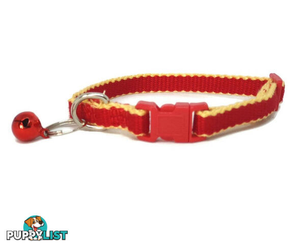 100% Pure Bamboo Fibre Cat Collar Plastic Buckle - Moondidley Pets - MDPCOLCATNVY