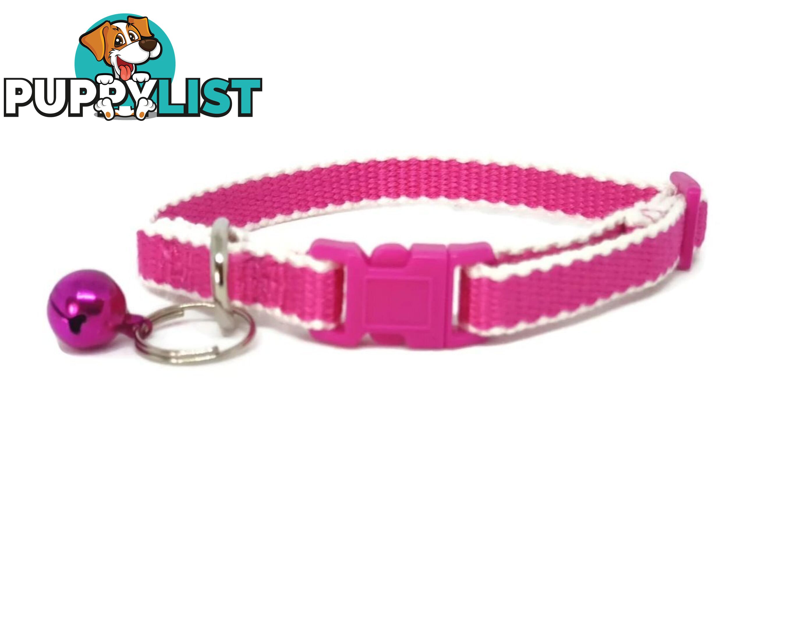 100% Pure Bamboo Fibre Cat Collar Plastic Buckle - Moondidley Pets - MDPCOLCATNVY
