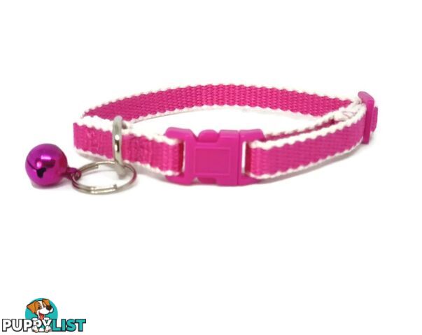 100% Pure Bamboo Fibre Cat Collar Plastic Buckle - Moondidley Pets - MDPCOLCATNVY