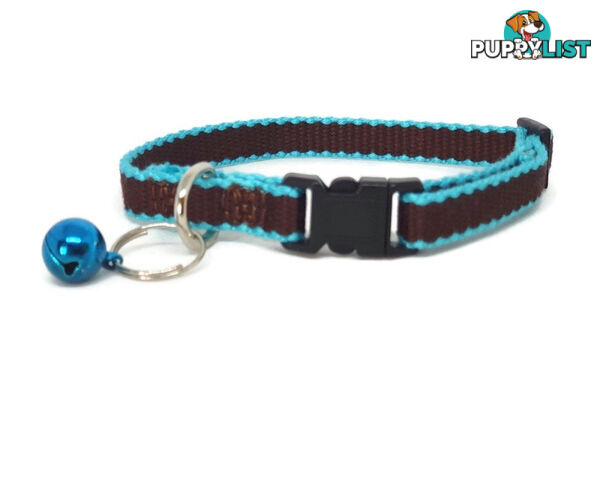 100% Pure Bamboo Fibre Cat Collar Plastic Buckle - Moondidley Pets - MDPCOLCATNVY