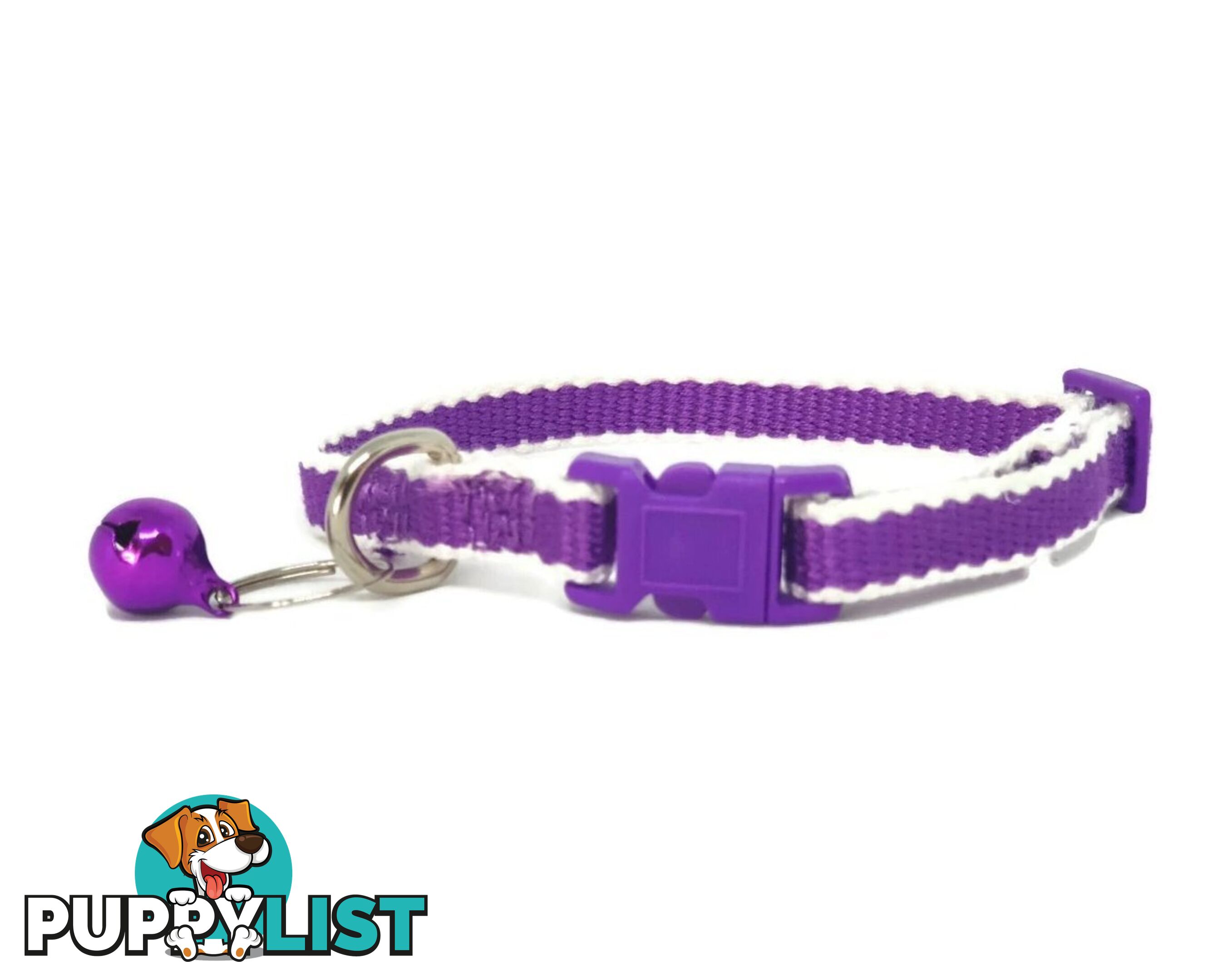 100% Pure Bamboo Fibre Cat Collar Plastic Buckle - Moondidley Pets - MDPCOLCATNVY