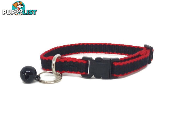 100% Pure Bamboo Fibre Cat Collar Plastic Buckle - Moondidley Pets - MDPCOLCATNVY