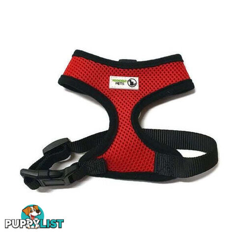 Pet Harness Soft Air Mesh Padded Adjustable  - Moondidley Pets - MDPHARMESXLLBL