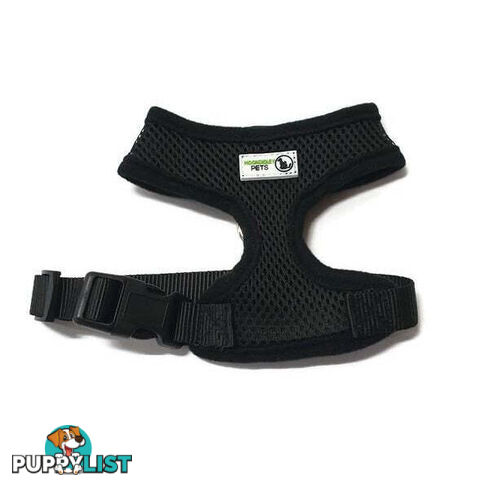 Pet Harness Soft Air Mesh Padded Adjustable  - Moondidley Pets - MDPHARMESXLLBL