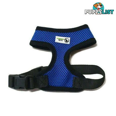Pet Harness Soft Air Mesh Padded Adjustable  - Moondidley Pets - MDPHARMESXLLBL