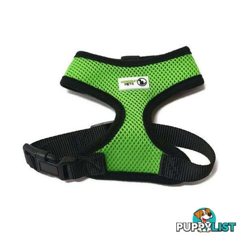 Pet Harness Soft Air Mesh Padded Adjustable  - Moondidley Pets - MDPHARMESXLLBL