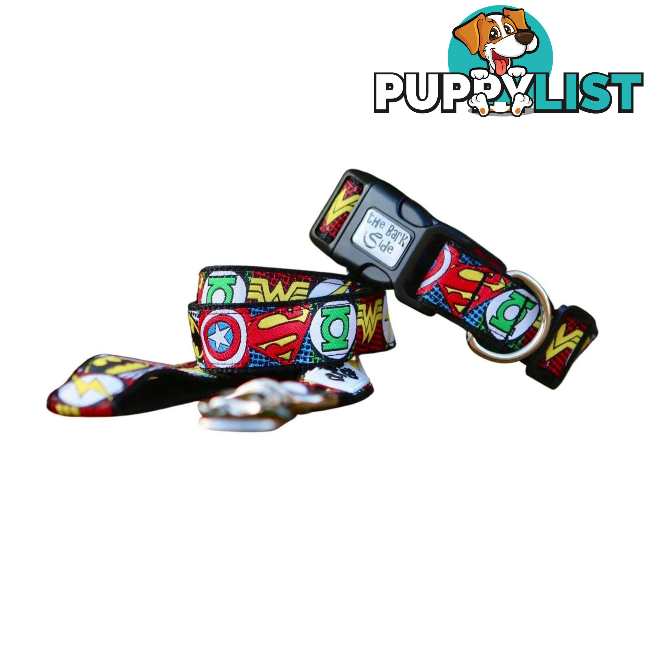 Superhero Dog Lead / Dog Leash - Hand Made by The Bark Side - TBSLDSUPRED251.5