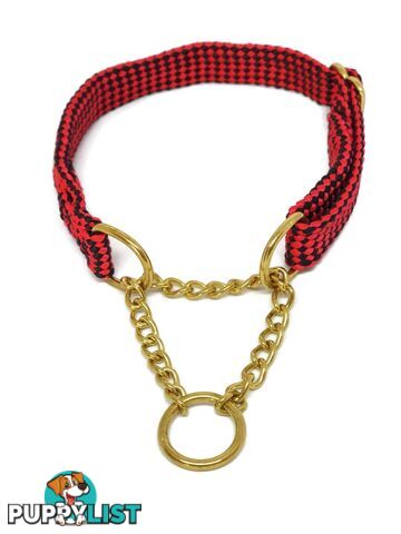 Martingale Dog Collars No Stitching Tough Yarnix - YNXCOLMARXL20LGRNRED