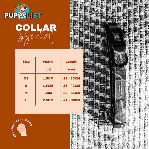 Designer Dog Collars by Explore with Paws - EWPCOLMCRON