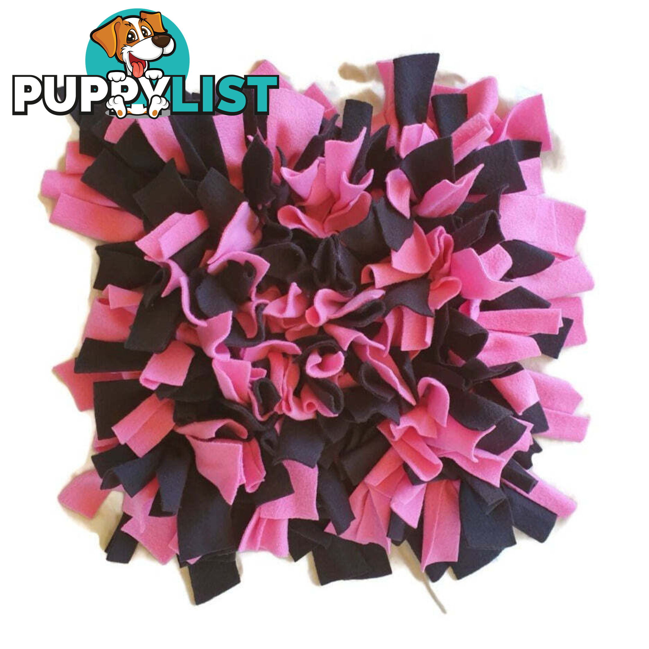 Snuffle Mats - Premium Heavy Duty Rubber Based - Pet Treat Play - Calms Anxiety - Slow Feeder - SNUFFLE-MED-YLBK