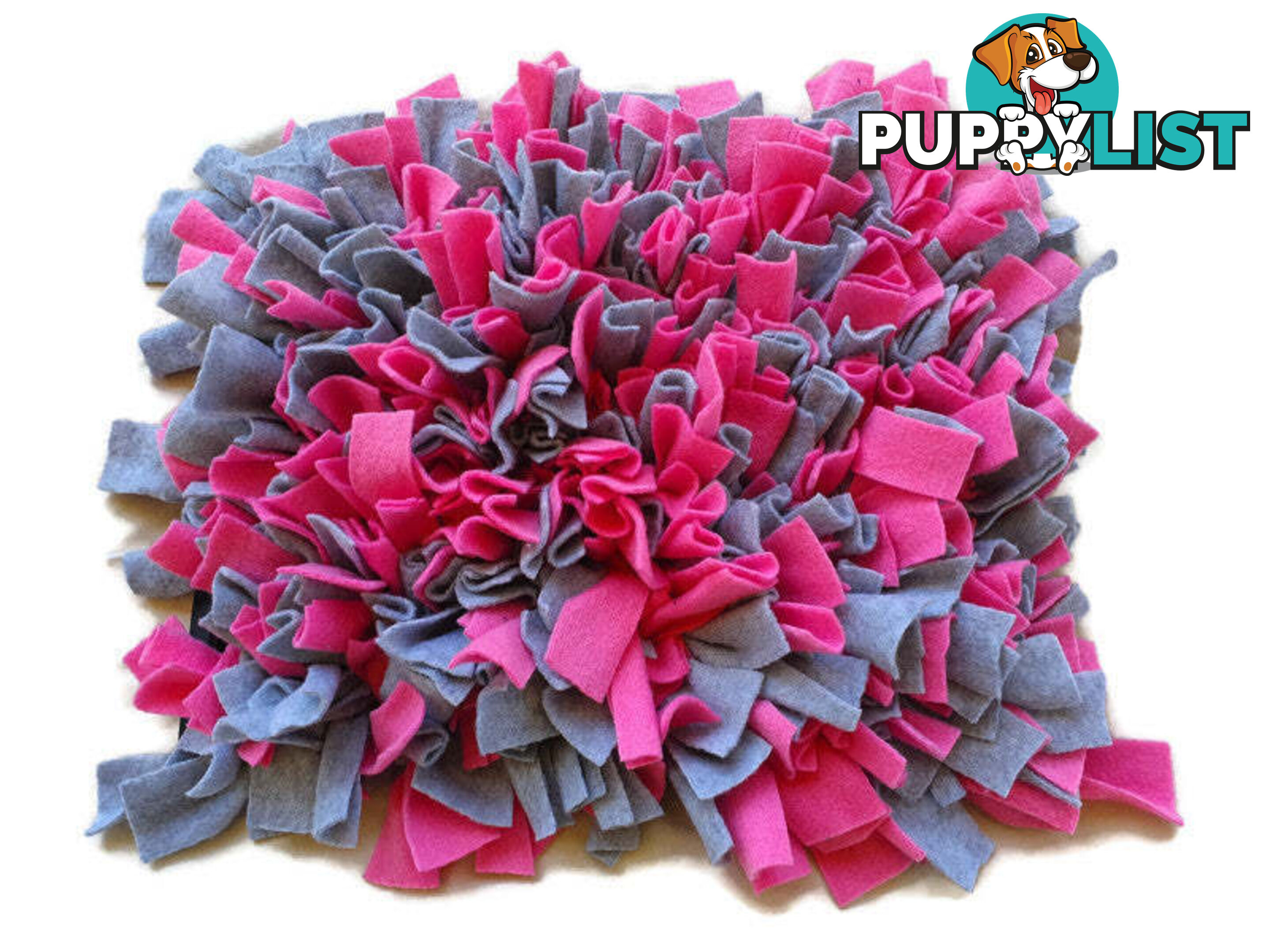 Snuffle Mats - Premium Heavy Duty Rubber Based - Pet Treat Play - Calms Anxiety - Slow Feeder - SNUFFLE-MED-YLBK