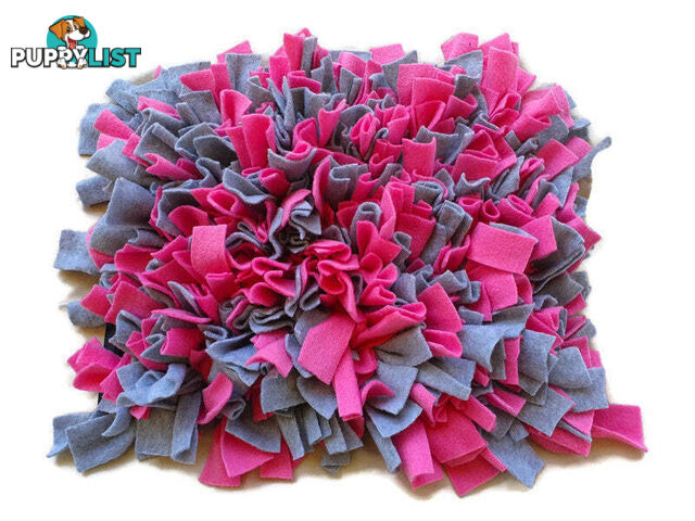 Snuffle Mats - Premium Heavy Duty Rubber Based - Pet Treat Play - Calms Anxiety - Slow Feeder - SNUFFLE-MED-YLBK