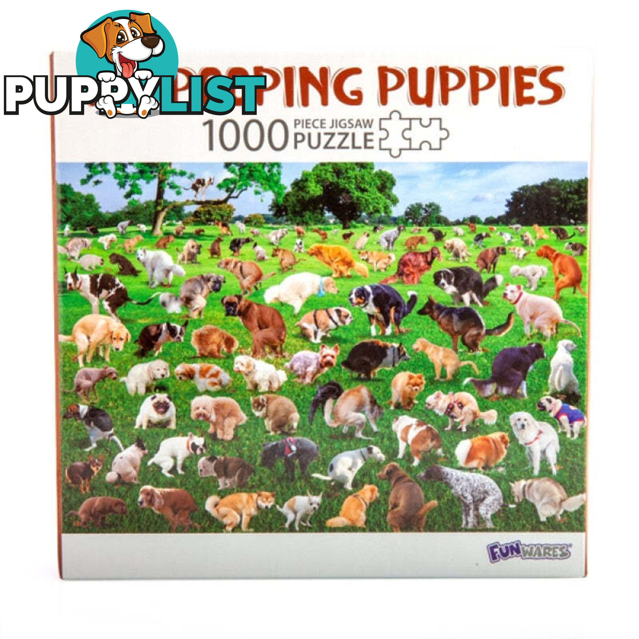 101 Pooping Puppies 1000 pc Jigsaw Puzzle - V210-2669981