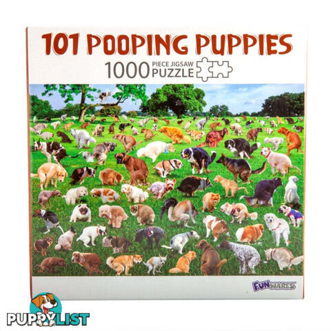 101 Pooping Puppies 1000 pc Jigsaw Puzzle - V210-2669981