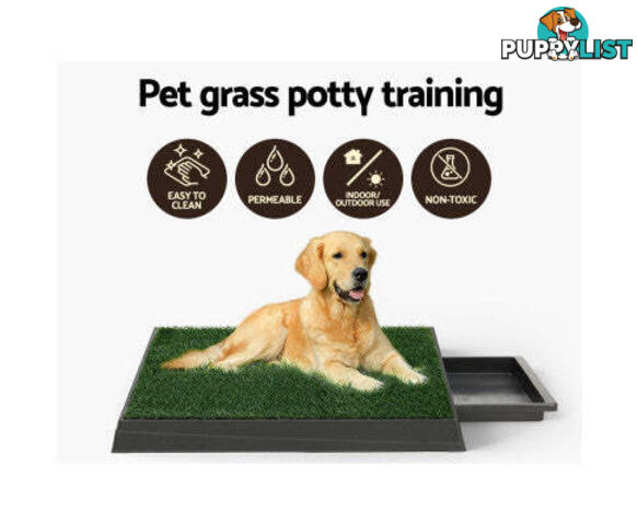 i.Pet Pet Training Pad With Tray Grass Mat - PET-PAD-GRASSX1