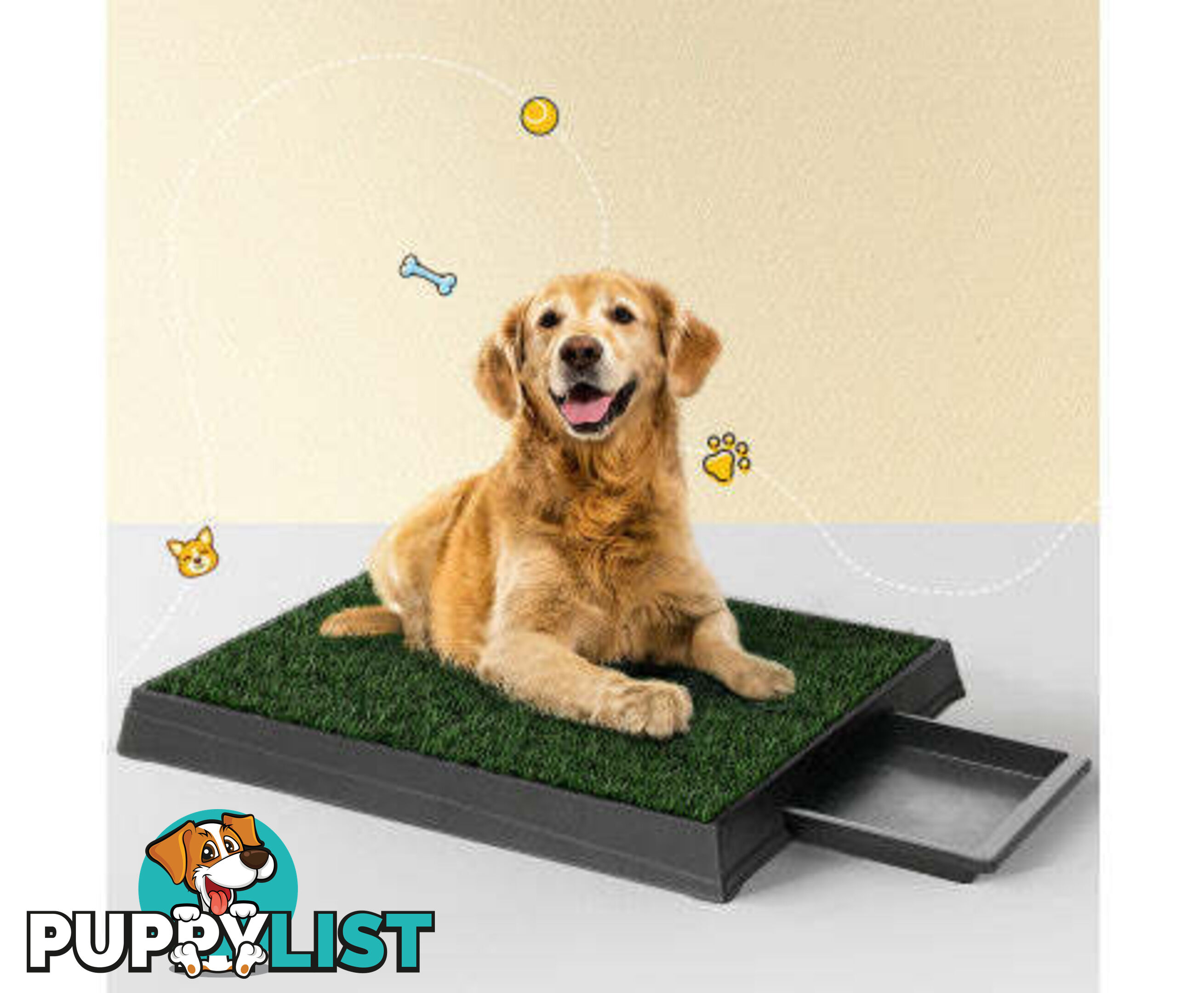 i.Pet Pet Training Pad With Tray Grass Mat - PET-PAD-GRASSX1