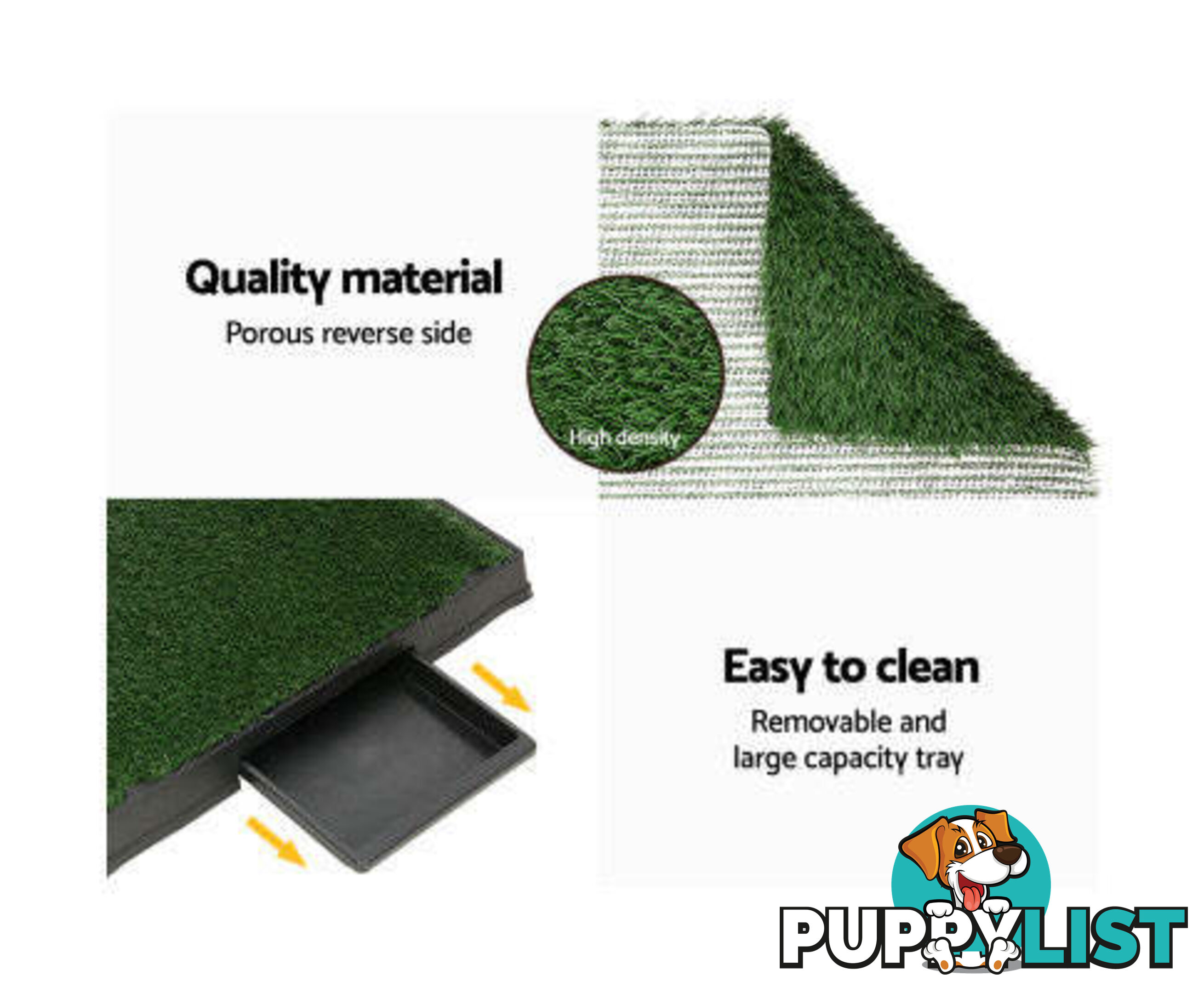 i.Pet Pet Training Pad With Tray Grass Mat - PET-PAD-GRASSX1