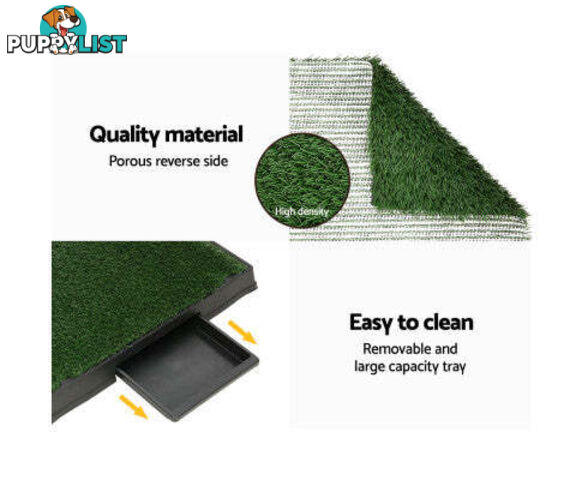 i.Pet Pet Training Pad With Tray Grass Mat - PET-PAD-GRASSX1