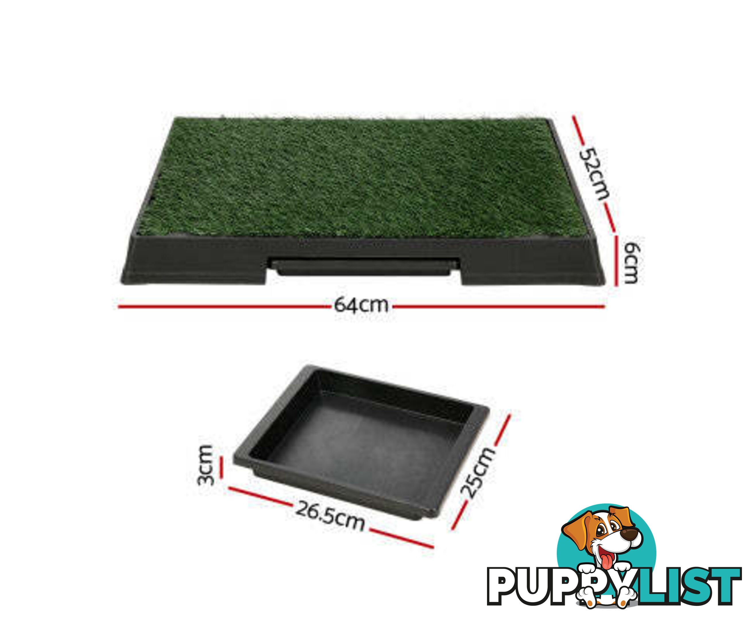 i.Pet Pet Training Pad With Tray Grass Mat - PET-PAD-GRASSX1