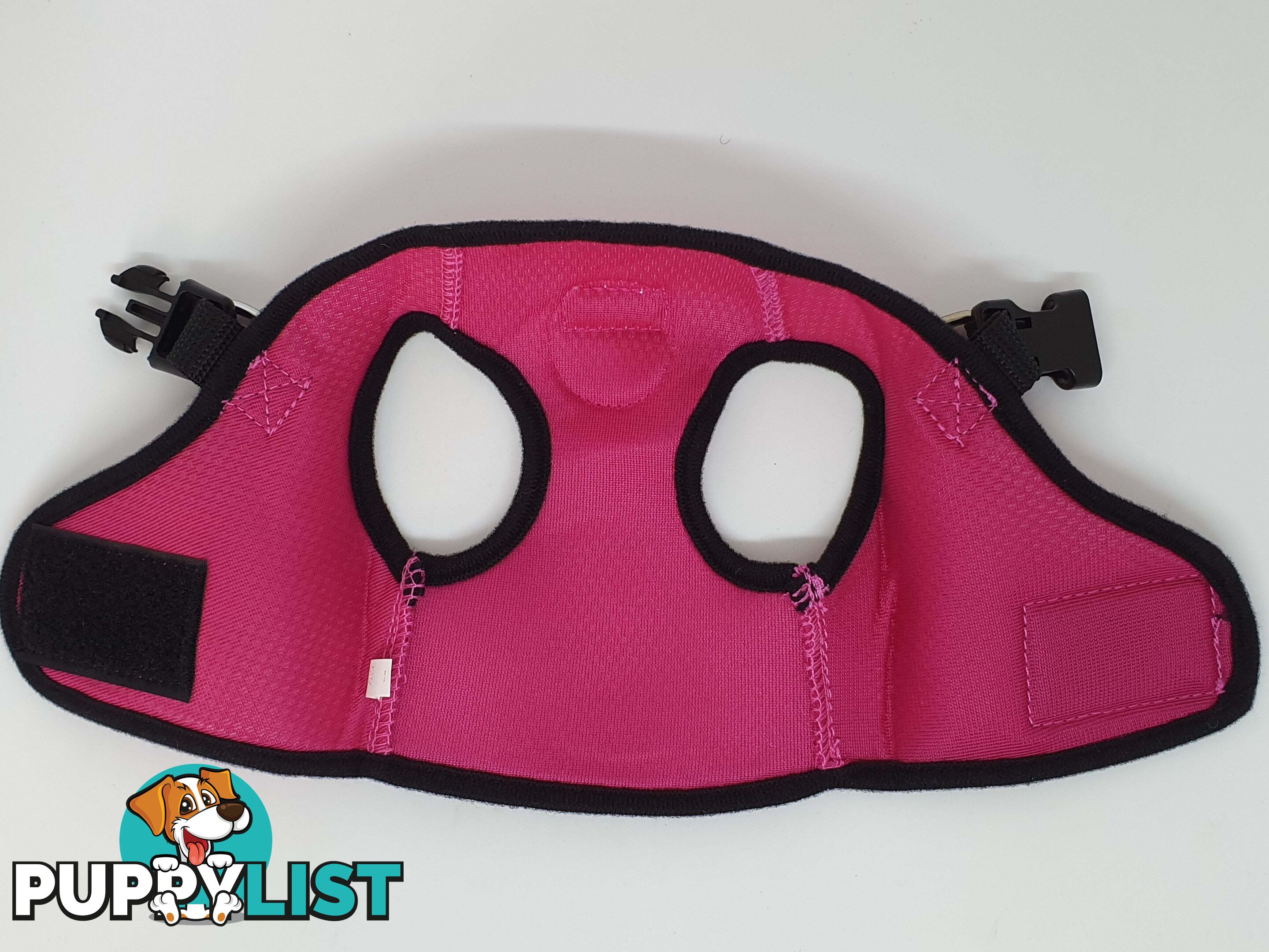 Vest Harness Pet Dog-Cat Step-in Velcro and Buckle Attachments - Moondidley Pets - MDPVESTXSBLK