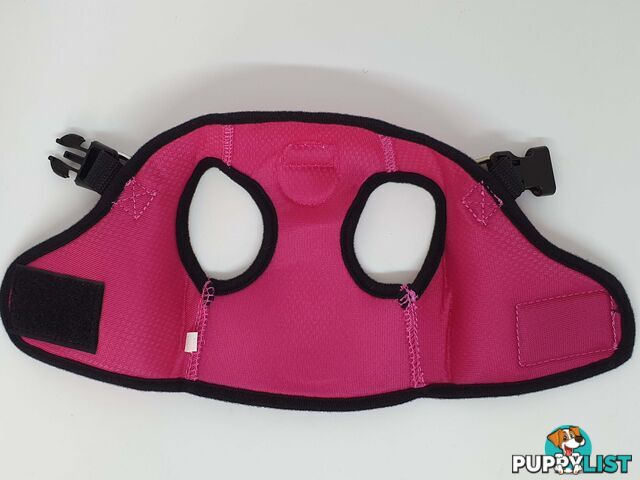 Vest Harness Pet Dog-Cat Step-in Velcro and Buckle Attachments - Moondidley Pets - MDPVESTXSBLK
