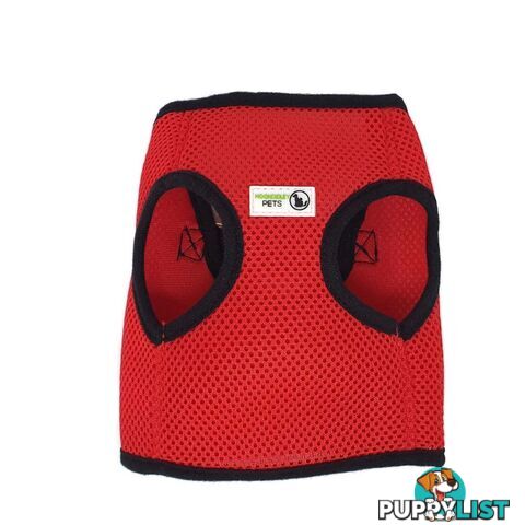 Vest Harness Pet Dog-Cat Step-in Velcro and Buckle Attachments - Moondidley Pets - MDPVESTXSBLK