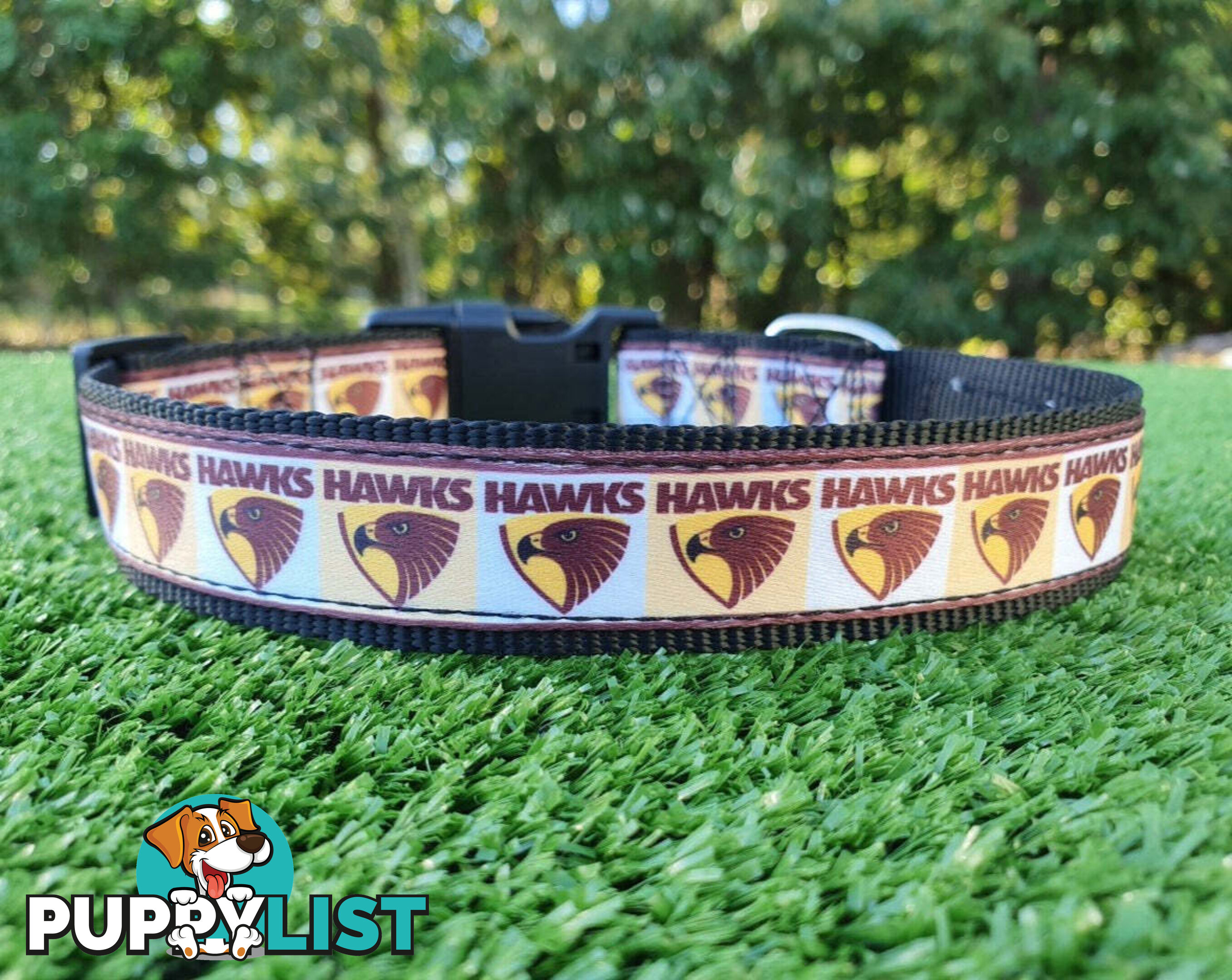 AFL Dog Collars, Footy - Aussie Rules - Moondidley Pets - MDPCOLAFLMCB
