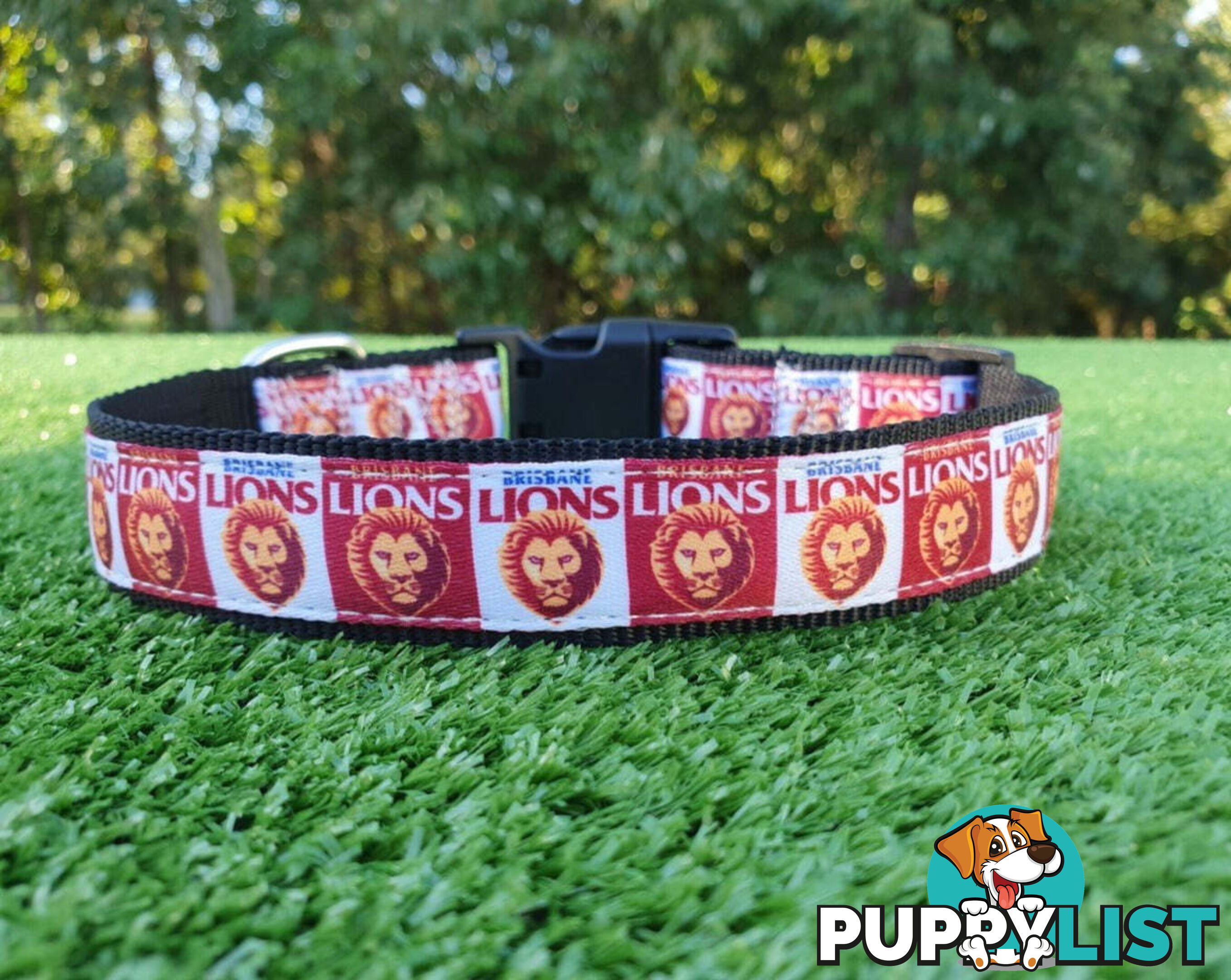 AFL Dog Collars, Footy - Aussie Rules - Moondidley Pets - MDPCOLAFLMCB