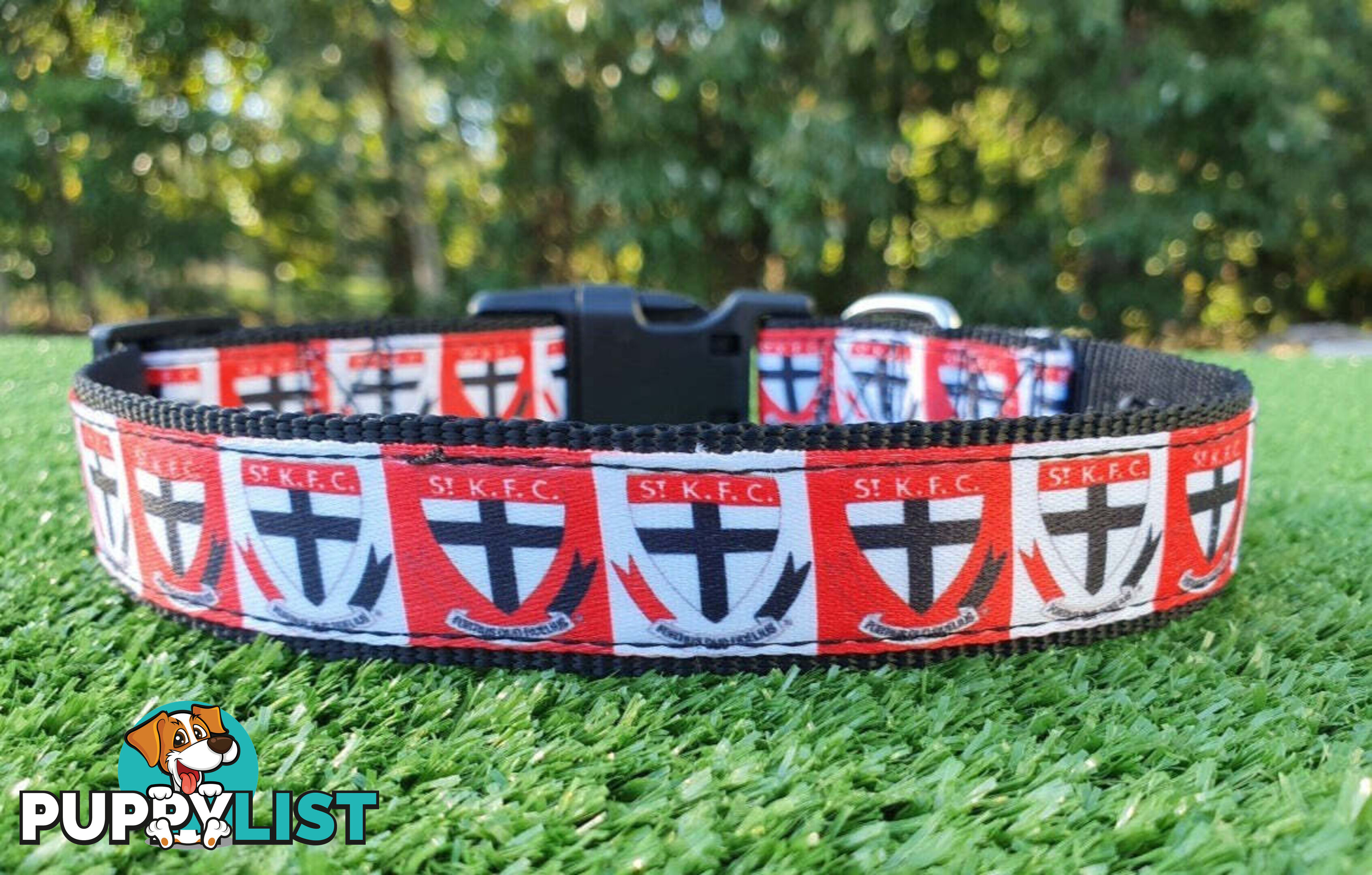 AFL Dog Collars, Footy - Aussie Rules - Moondidley Pets - MDPCOLAFLMCB