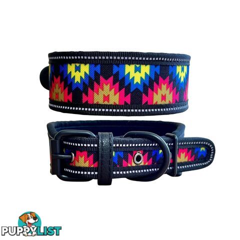 Thick Neoprene Dog Collar - Hand Made by The Bark Side - TBSNEOMEDGEOM