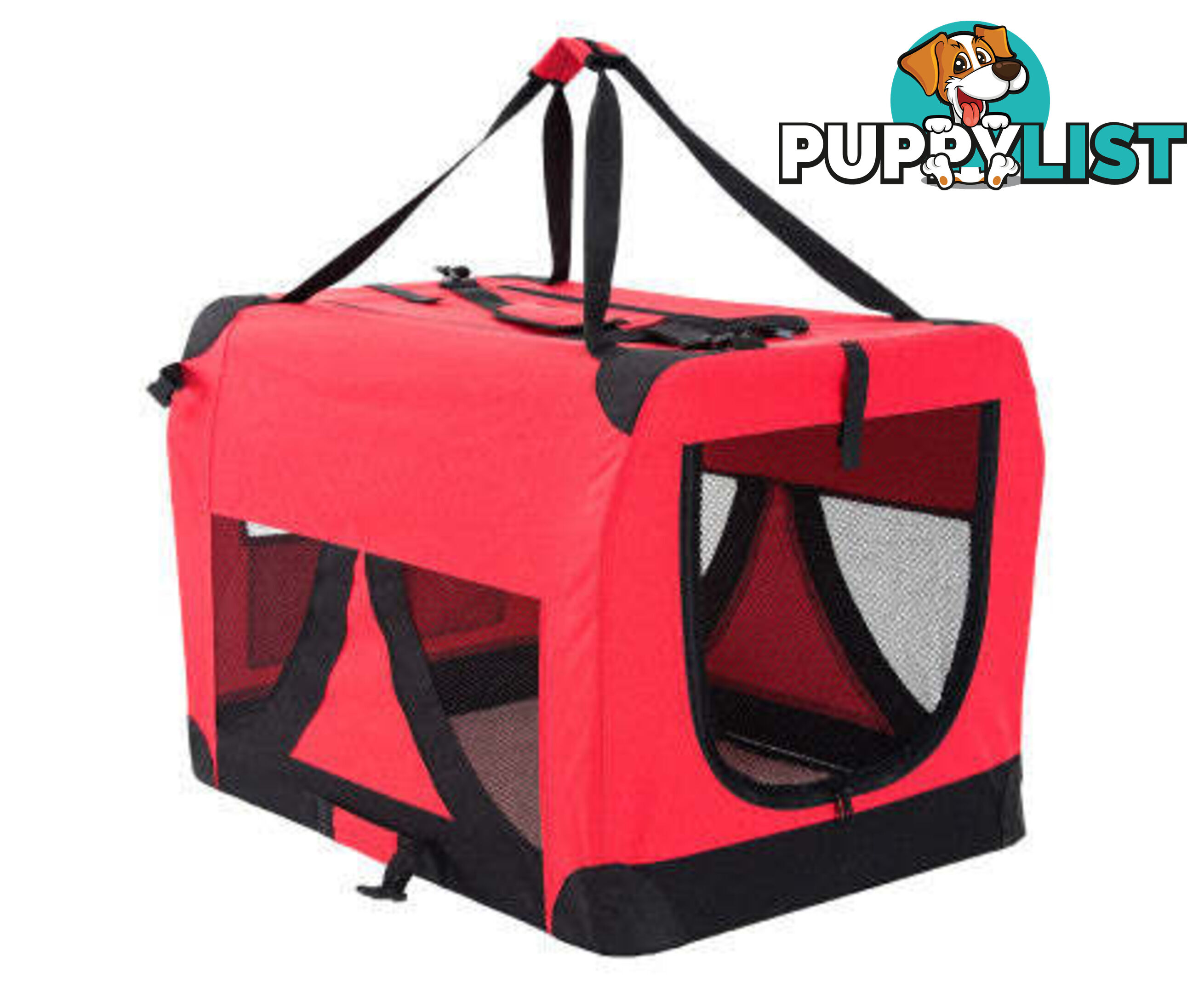 Paw Mate Portable Soft Dog Cage Crate Carrier - V274-PET-3002L-BU