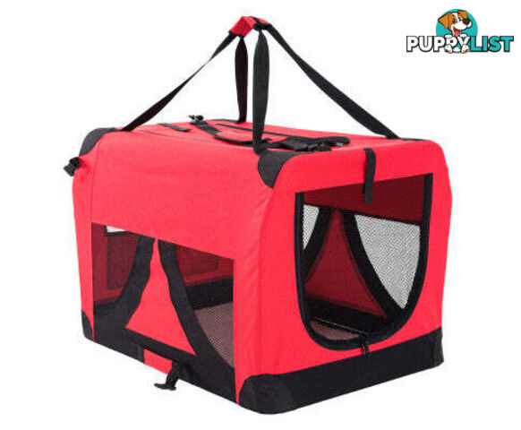 Paw Mate Portable Soft Dog Cage Crate Carrier - V274-PET-3002L-BU