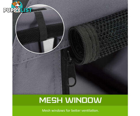 Paw Mate Portable Soft Dog Cage Crate Carrier - V274-PET-3002L-BU