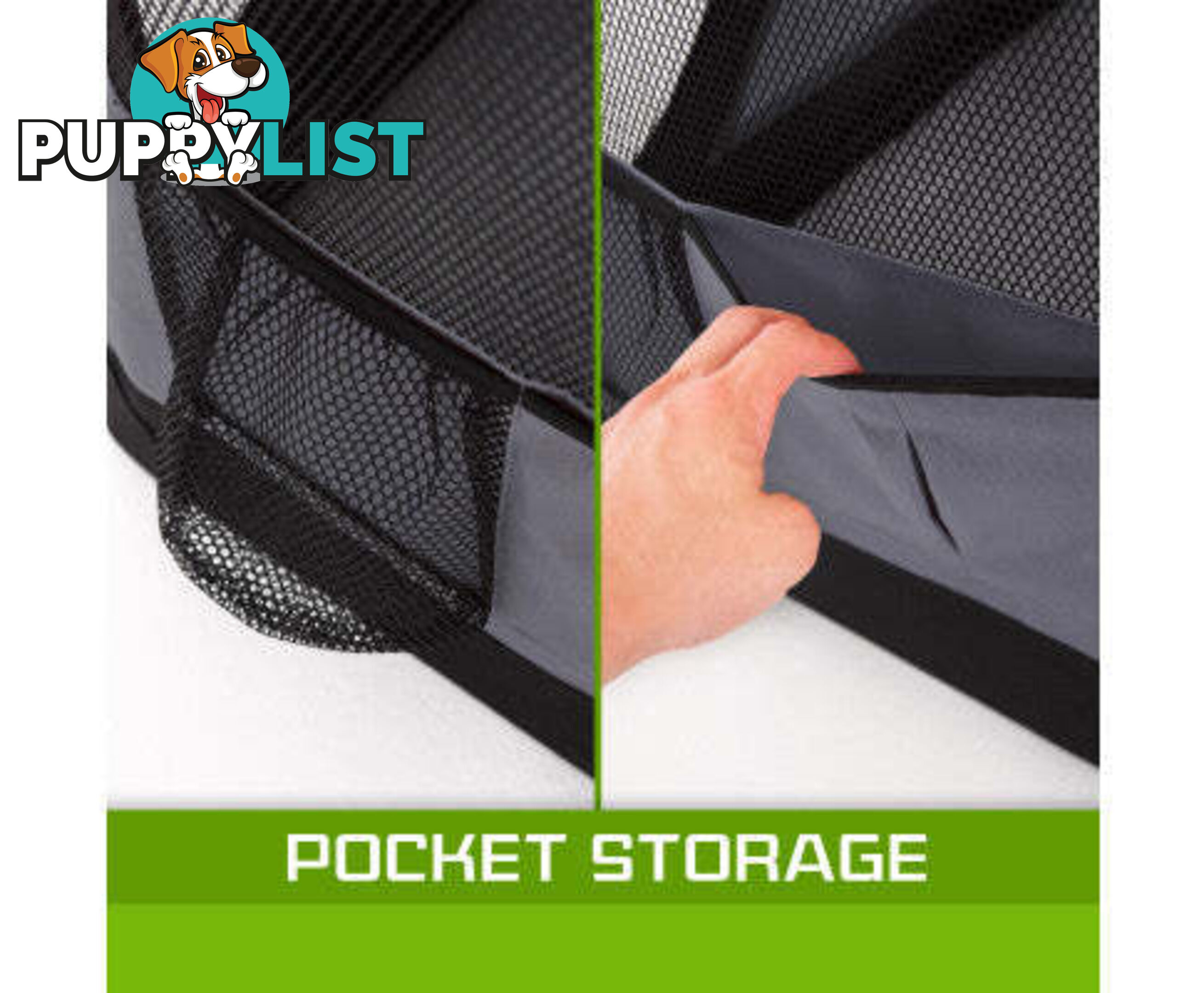 Paw Mate Portable Soft Dog Cage Crate Carrier - V274-PET-3002L-BU