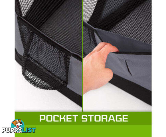Paw Mate Portable Soft Dog Cage Crate Carrier - V274-PET-3002L-BU